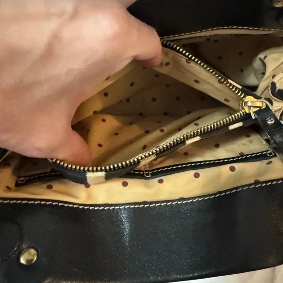 Kate Spade Vintage Black and Red Striped Women's Bag - Picture 8 of 9